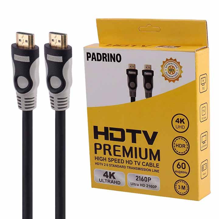 کابل HDMI 4K پادرینو PADRINO طول 3 متر | رایان مدرن