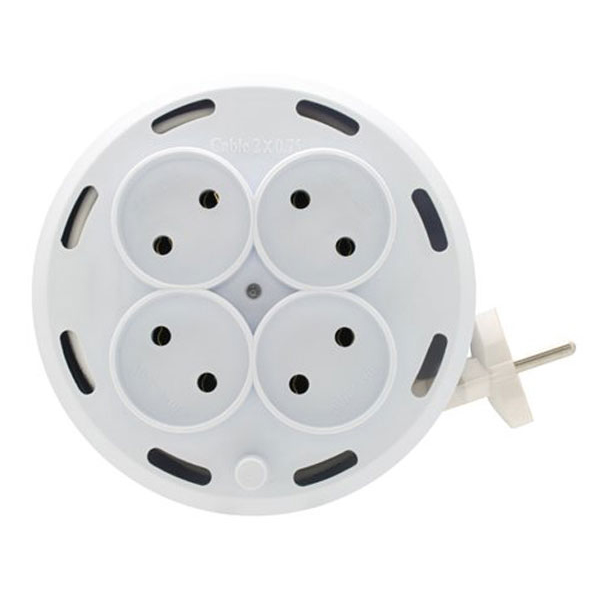 چند راهی برق 4 خانه امگا سیم جمع شو طول 7 متر