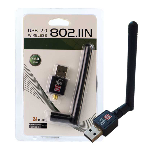 کارت شبکه ۱۵۰MBPS بی سیم آنتن دار ۸۰۲