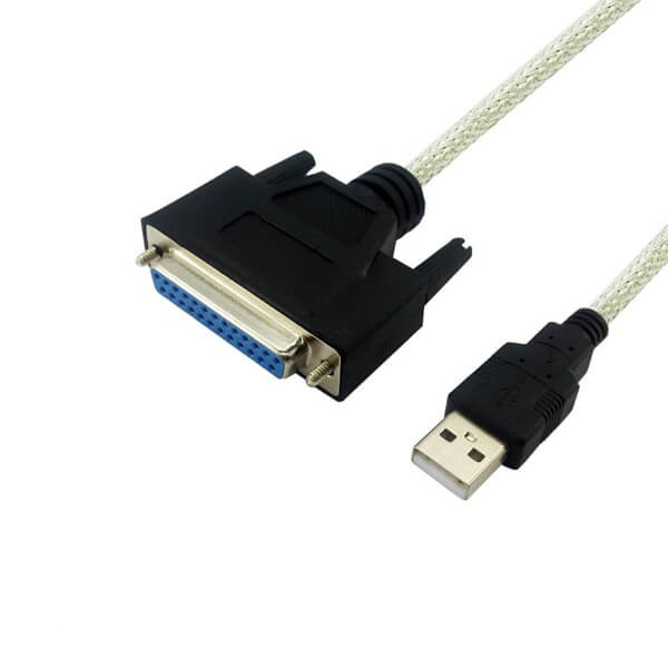 مبدل USB به 25 پین ماده پارالل - برند D-NET