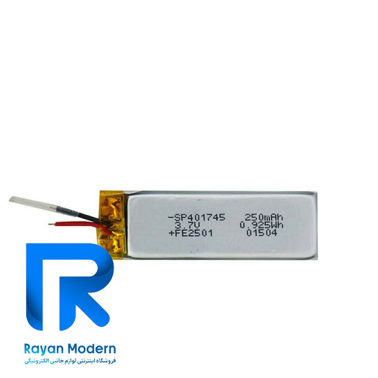 باتری لیتیوم هدست و هدفون 250mAh