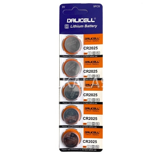 باتری سکه‌ای DALICEEL مدل CR2025 بسته 5 عددی