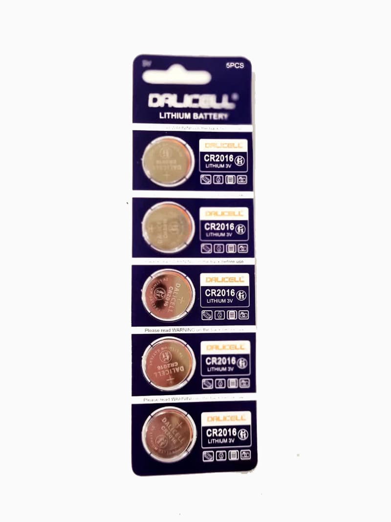 باتری سکه‌ای DALICELL مدل CR2016 بسته 5 عددی