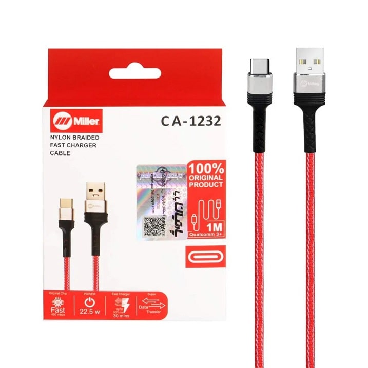 کابل شارژ Type-C میلر Miller مدل CA-1232