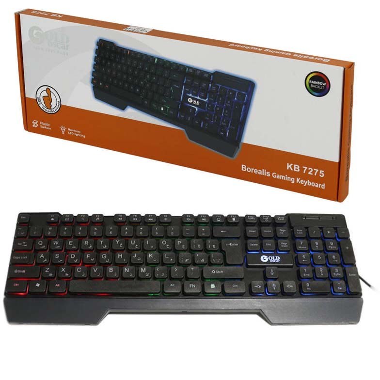 کیبورد گیمینگ سیمی گلد اُسکار Gold Oscar مدل 7275