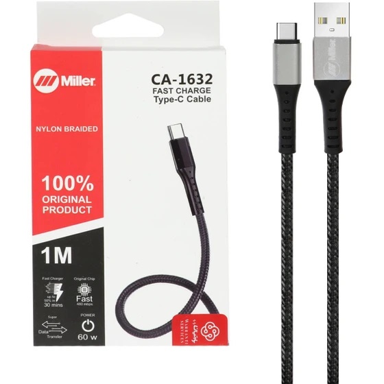کابل فست شارژ Type-C میلر Miller مدل CA-1632