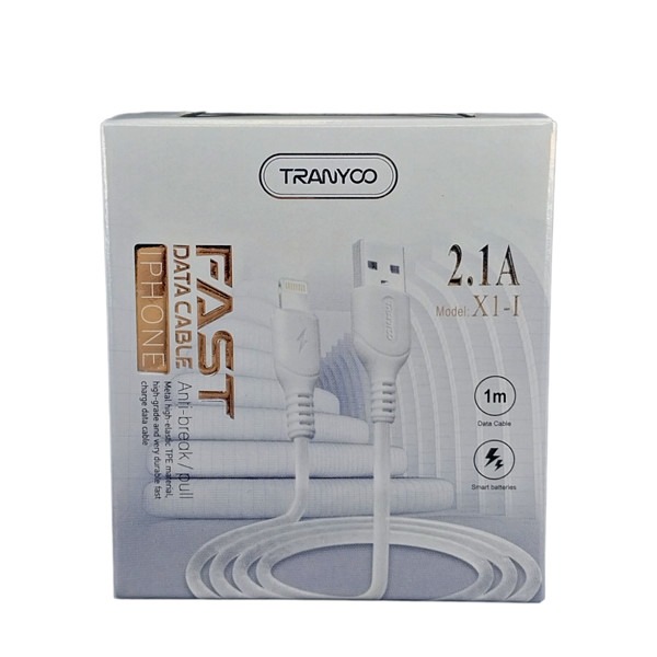 کابل آیفون فست شارژ Tranyoo X1-I
