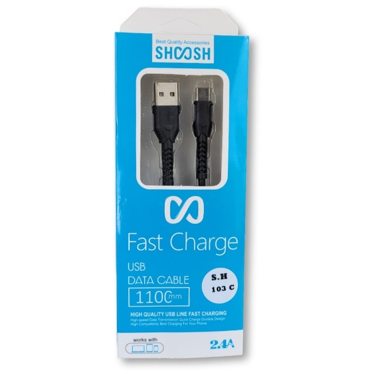 کابل فست شارژ SHOOSH تایپ C مدل 103