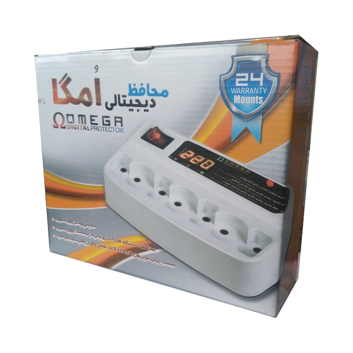 محافظ برق 7 خانه آنالوگ امگا OMEGA طول 3 متر