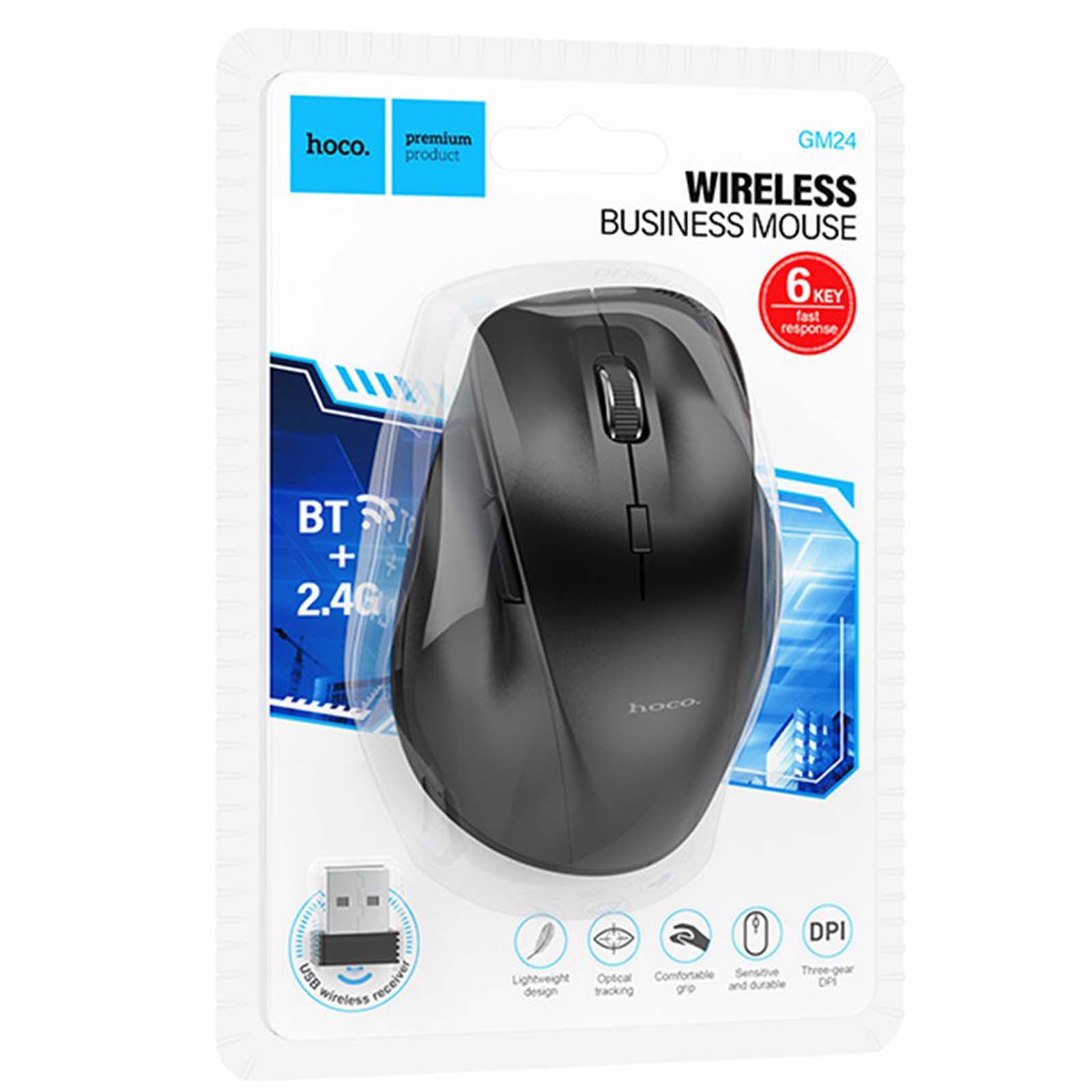 موس بی سیم هوکو hoco مدل GM24