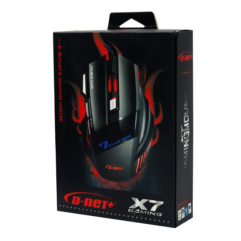 موس سیمی گیمینگ دی نت D-net مدل X7