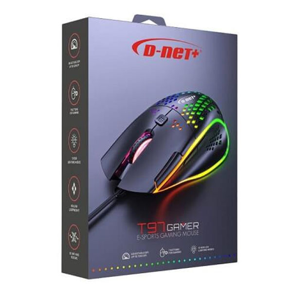 موس سیمی گیمینگ دی نت D-net مدل T97