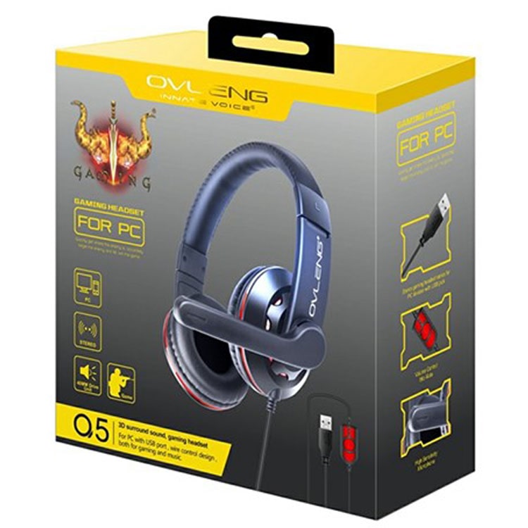 هدست سیمی گیمینگ اولنگ OVLENG مدل Q5