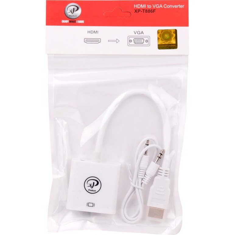 تبدیل HDMI to VGA برند XP-Product با کابل صدا XP-T886