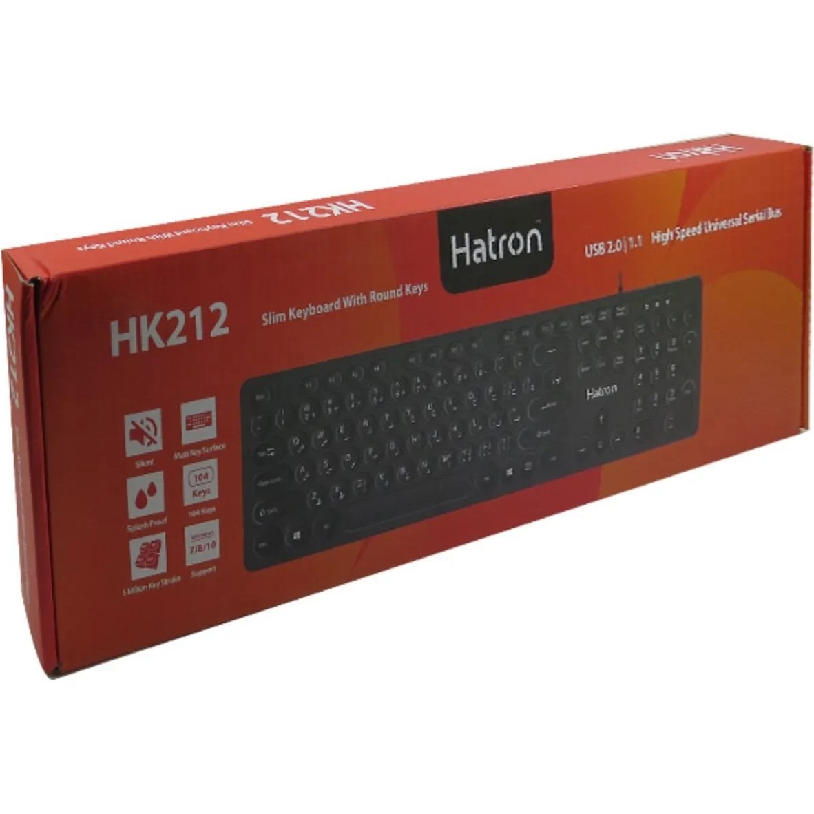 کیبورد سیمی هاترون HATRON مدل HK212