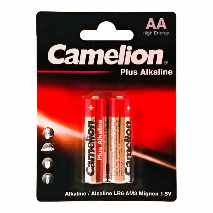 باتری قلمی کملیون Camelion مدل Plus Alkaline بسته 2 عددی