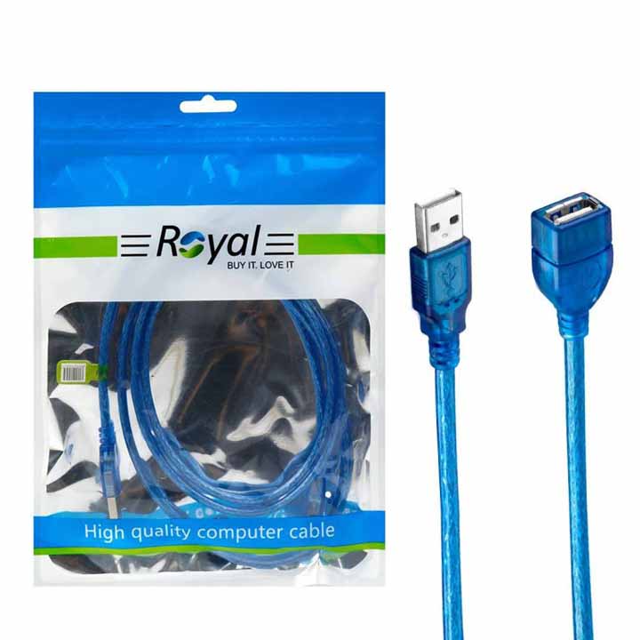 کابل افزایش طول USB 2.0 رویال ROYAL طول 1.5 متر