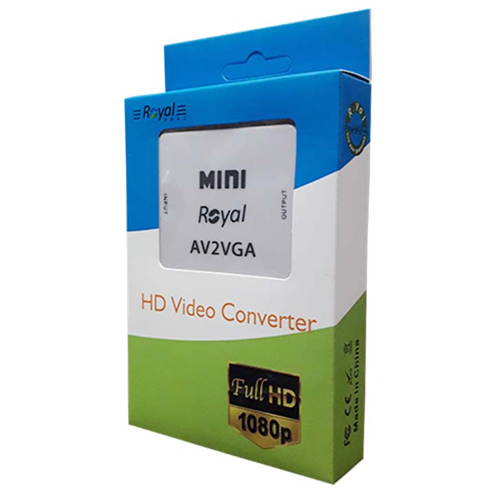 تبدیل AV to VGA رویال ROYAL