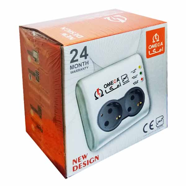 محافظ برق 2 خانه یخچال و فریزر امگا OMEGA مدل P2100
