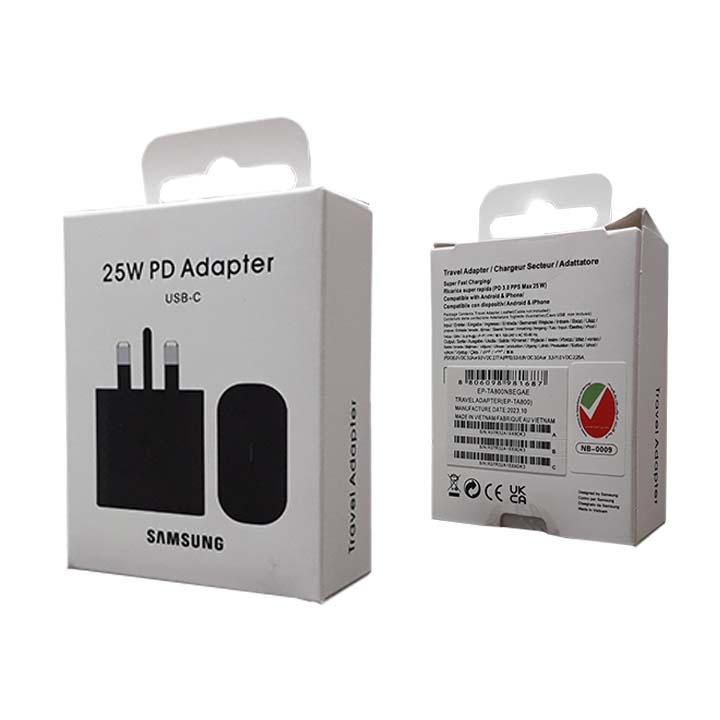شارژر SAMSUNG سامسونگ 25 وات (اورجینال) ساخت ویتنام Type-C مدل EP-TA800