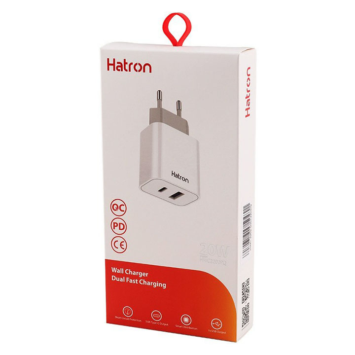 شارژر دیواری 20 وات هاترون HATRON مدل HWC2202PQ