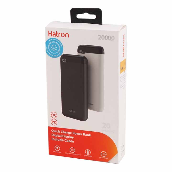 پاور بانک 20000 میلی آمپر هاترون HATRON مدل HPB2065PQ