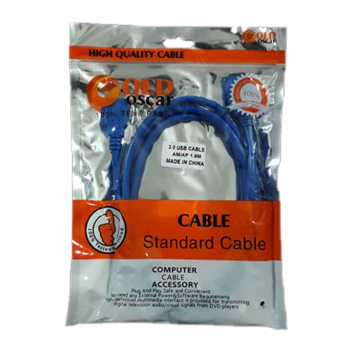 کابل افزایش طول USB 3.0 گلد اسکار GOLD OSCAR طول 1.5 متر