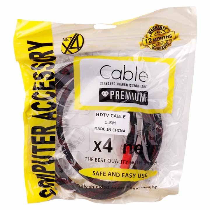 کابل HDMI ایکس فورنت X4 NET پوست ماری طول 1.5 متر