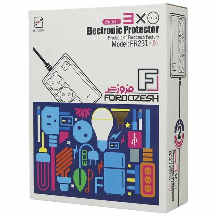 محافظ برق یخچال و فریزر 3 خانه فروزش FOROOZESH مدل FR231 طول 2.8 متر
