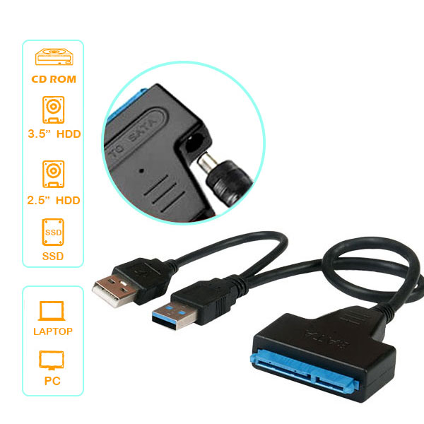 تبدیل USB 3.0 to SATA با ورودی آداپتور ROYAL مدل RC-215