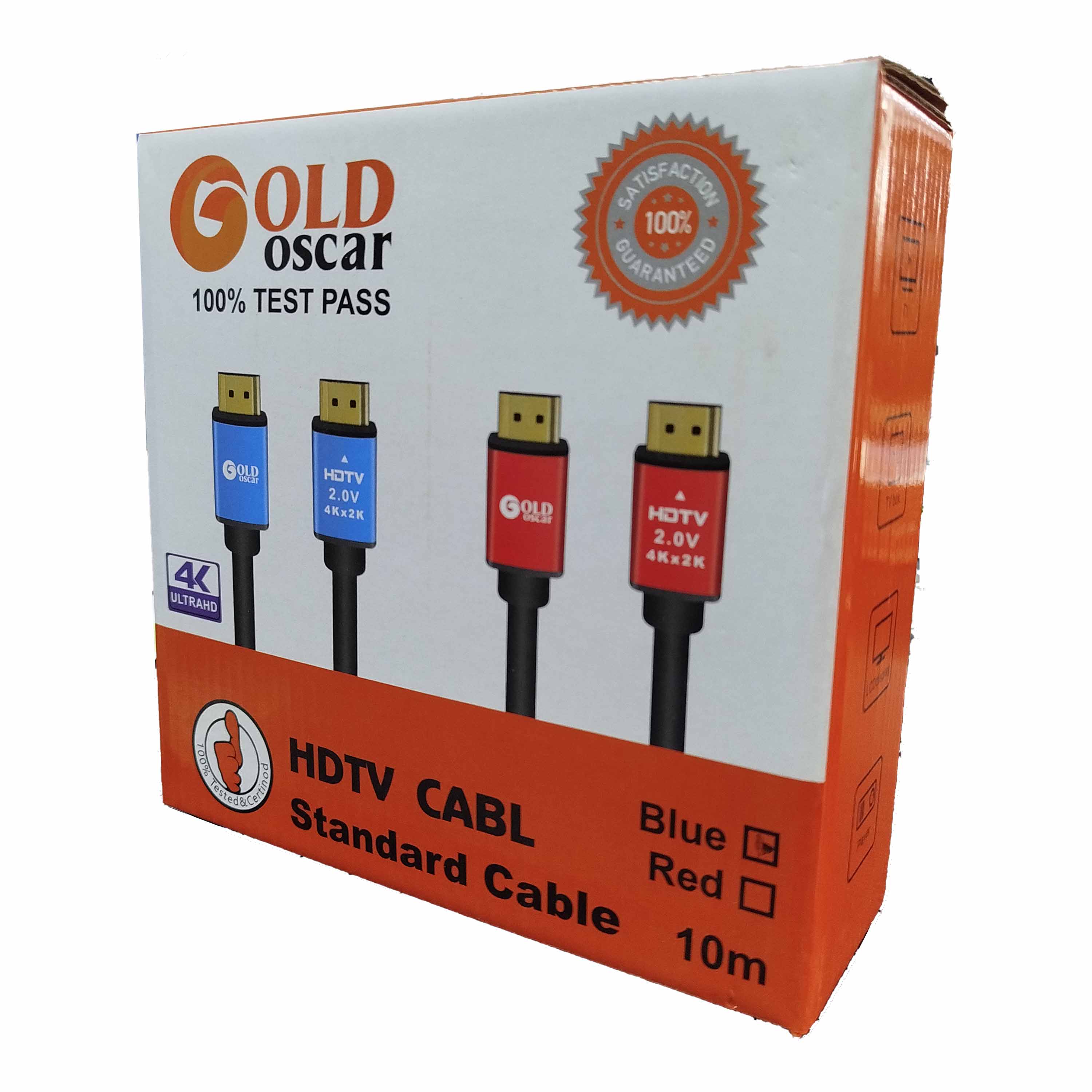 کابل HDMI 4K سر طلایی گلد اسکار GOLD OSCAR طول 10 متر