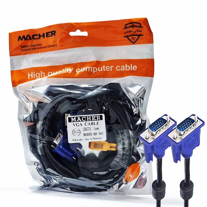 کابل (VGA (3+4 مچر MACHER مدل MR-103 طول 5 متر