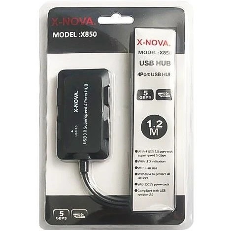 هاب 4 پورت USB 3.0 ایکس نووا X-NOVA مدل X850