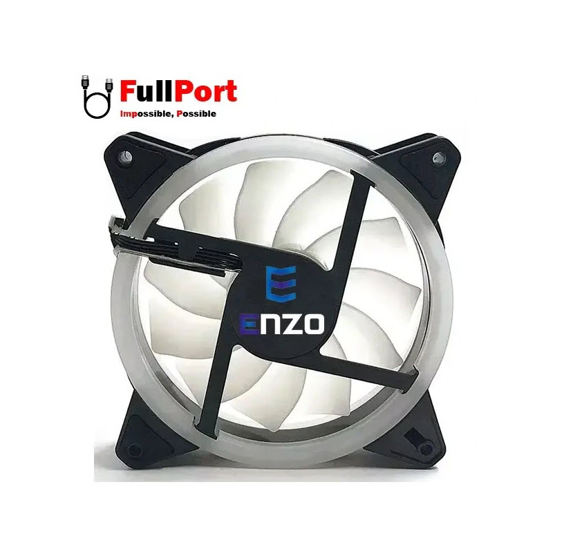 فن کیس انزو مدل FAN-002 RGB سایز ۱۲ سانتی متر